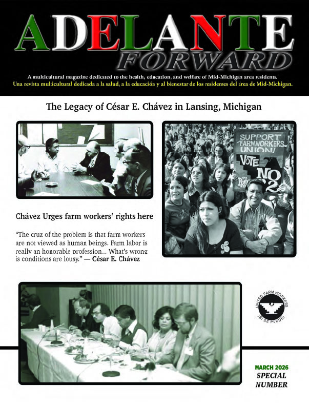March 2026 - "The Legacy of César E. Chávez in Lansing, Michigan" magazine cover